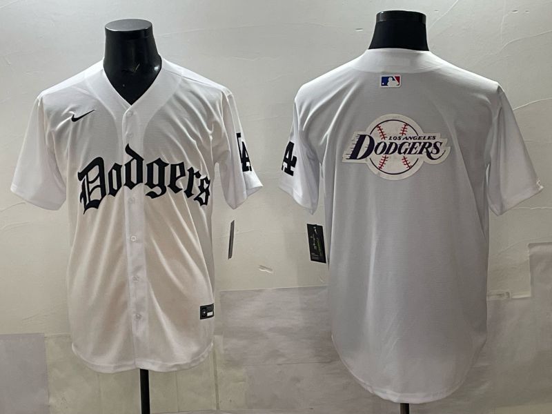 Men 2025 Los Angeles Dodgers Blank White 7th generations Joint Name Nike MLB Jersey style 0121->los angeles dodgers->MLB Jersey